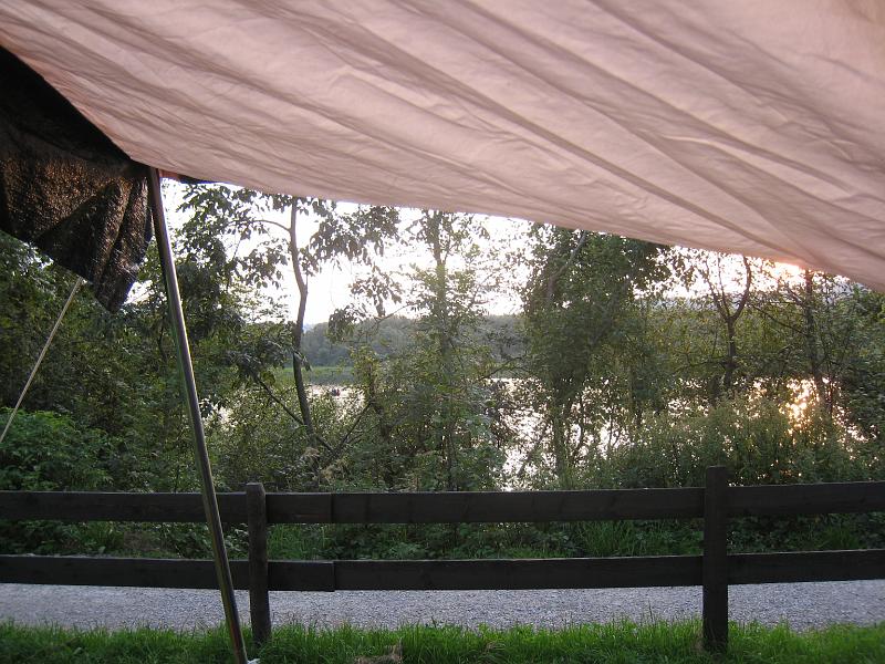 IMG_3270.JPG - The view out our canopy. Close to the lake. And mosquitos.